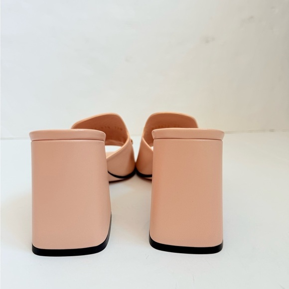 Gucci Rose Pink leather Baby Horsebit block heel 70mm open toe mules EU 41.5 - Picture 5 of 10